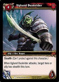Uglund Duskrider - Fires of Outland - WoW card