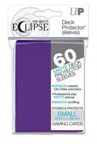PRO-Matte Eclipse Small Deck Protector Sleeves - Royal Purple (Classic) (60-Pack) - Ultra Pro Card Sleeves - Card Sleeves card