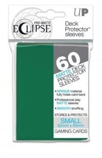 PRO-Matte Eclipse Small Deck Protector Sleeves - Forest Green (Classic) (60-Pack) - Ultra Pro Card Sleeves - Card Sleeves card