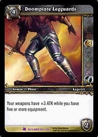 Doomplate Legguards - Fires of Outland - WoW card