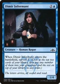 Dimir Informant - Guilds of Ravnica - Magic: The Gathering card