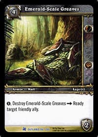 Emerald-Scale Greaves - Fires of Outland - WoW card