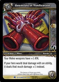 Gauntlets of Vindication - Fires of Outland - WoW card