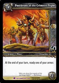 Pauldrons of the Crimson Flight - Fires of Outland - WoW card