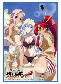 Bushiroad Sleeve Collection HG Vol.1641: Gurren Lagann - Youko & Nia & Darry (Swimsuit Ver.) - Bushiroad Card Sleeves - Card Sleeves card