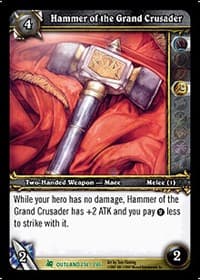Hammer of the Grand Crusader - Fires of Outland - WoW card