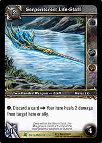 Serpentcrest Life-Staff - Fires of Outland - WoW card