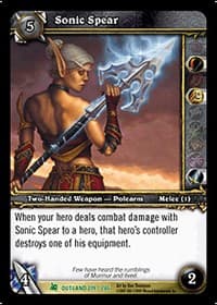 Sonic Spear - Fires of Outland - WoW card