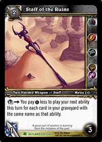 Staff of the Ruins - Fires of Outland - WoW card