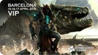 Magic Grand Prix 2016 Playmat: Barcelona (Version 2) - They Came from the Western Sea (Commissioned Artwork) - Magic Promotional Playmats - Playmats card