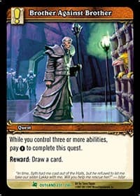 Brother Against Brother - Fires of Outland - WoW card