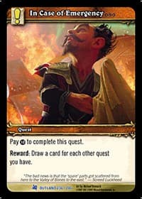 In Case of Emergency... - Fires of Outland - WoW card