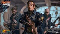 Magic Grand Prix 2017 Playmat: Lyon (Version 1) - Deadeye Plunderers - Magic Promotional Playmats - Playmats card