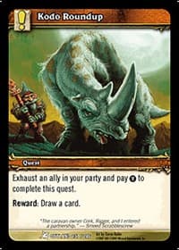 Kodo Roundup - Fires of Outland - WoW card