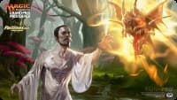 Magic Grand Prix 2017 Playmat: Providence (Version 1) - Arguel's Blood Fast & Temple of Aclazotz - Magic Promotional Playmats - Playmats card