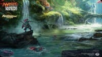 Magic Grand Prix 2017 Playmat: Providence (Version 3) - Search for Azcanta & Azcanta, the Sunken Ruin - Magic Promotional Playmats - Playmats card