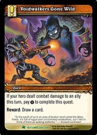 Voidwalkers Gone Wild - Fires of Outland - WoW card