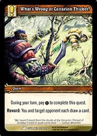 What's Wrong at Cenarion Thicket? - Fires of Outland - WoW card
