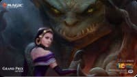 Magic Grand Prix 2018 Playmat: Las Vegas Limited - Bolas's Clutches - Magic Promotional Playmats - Playmats card