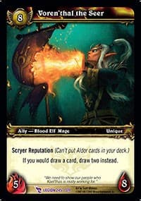 Voren'thal the Seer - March of the Legion - WoW card