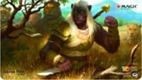 Magic Grand Prix 2018 Playmat: Orlando - Leonin Warleader - Magic Promotional Playmats - Playmats card