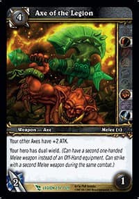 Axe of the Legion - March of the Legion - WoW card
