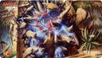 Magic Grand Prix 2018 Playmat: Santiago (Version 2) - Siegehorn Ceratops - Magic Promotional Playmats - Playmats card