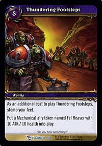Thundering Footsteps - March of the Legion - WoW card