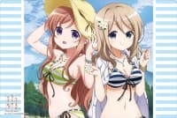 Bushiroad Rubber Mat Collection Vol.166: Saekano: Is the Order a Rabbit? -My Dear Sister- - Aoyama Blue Mountain & Mocha (Swimsuit Ver.) - Bushiroad Playmats - Playmats card