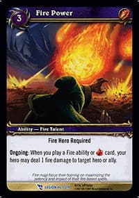 Fire Power - March of the Legion - WoW card