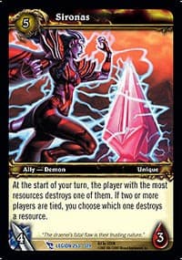 Sironas - March of the Legion - WoW card