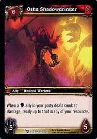 Osha Shadowdrinker - March of the Legion - WoW card