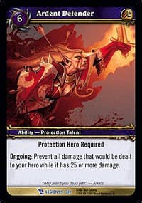 Ardent Defender - March of the Legion - WoW card