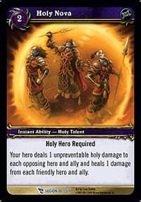 Holy Nova - March of the Legion - WoW card