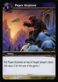 Paper Airplane - March of the Legion - WoW card