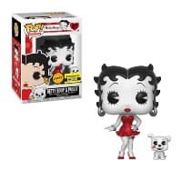 Betty Boop: Betty Boop & Pudgy (Red) (Entertainment Earth Exclusive) (Limited Edition Chase) - Pop! Vinyl - Funko card