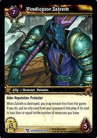 Vindicator Zalreth - March of the Legion - WoW card