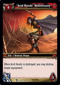 "Acid Hands" McGillicutty - March of the Legion - WoW card