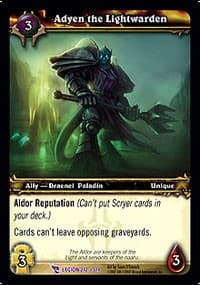 Adyen the Lightwarden - March of the Legion - WoW card