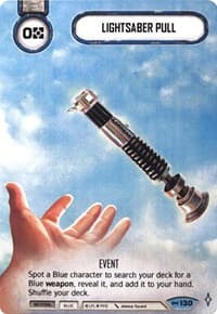 Lightsaber Pull (Extended Full Art) (Galactic Qualifier) - SWD: Promo Cards - Star Wars: Destiny card