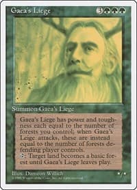 Gaea's Liege - Fourth Edition - Magic: The Gathering card