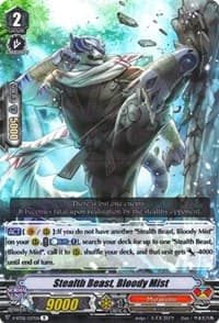 Stealth Beast, Bloody Mist - V-BT02 : Strongest! Team AL4 - Cardfight Vanguard card