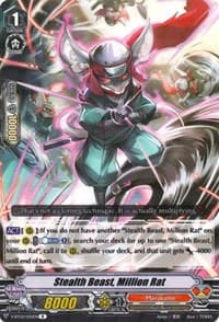 Stealth Beast, Million Rat - V-BT02 : Strongest! Team AL4 - Cardfight Vanguard card