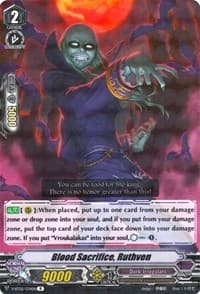 Blood Sacrifice, Ruthven - V-BT02 : Strongest! Team AL4 - Cardfight Vanguard card