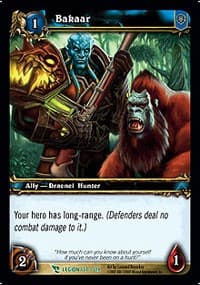 Bakaar - March of the Legion - WoW card