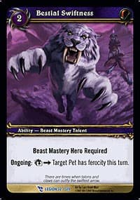 Bestial Swiftness - March of the Legion - WoW card