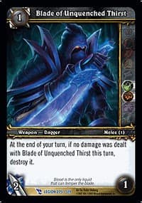 Blade of Unquenched Thirst - March of the Legion - WoW card