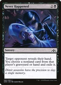 Never Happened - Guilds of Ravnica - Magic: The Gathering card