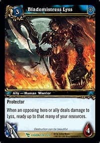 Blademistress Lyss - March of the Legion - WoW card