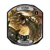 Relic Tokens: Lineage Collection - Wurm (Lifelink) - Ultra Pro Tokens - Life Counters card
